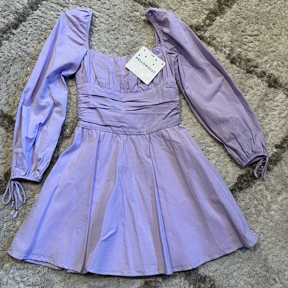 Hello Molly Off shoulder Lavender Dress - Picture 2 of 8